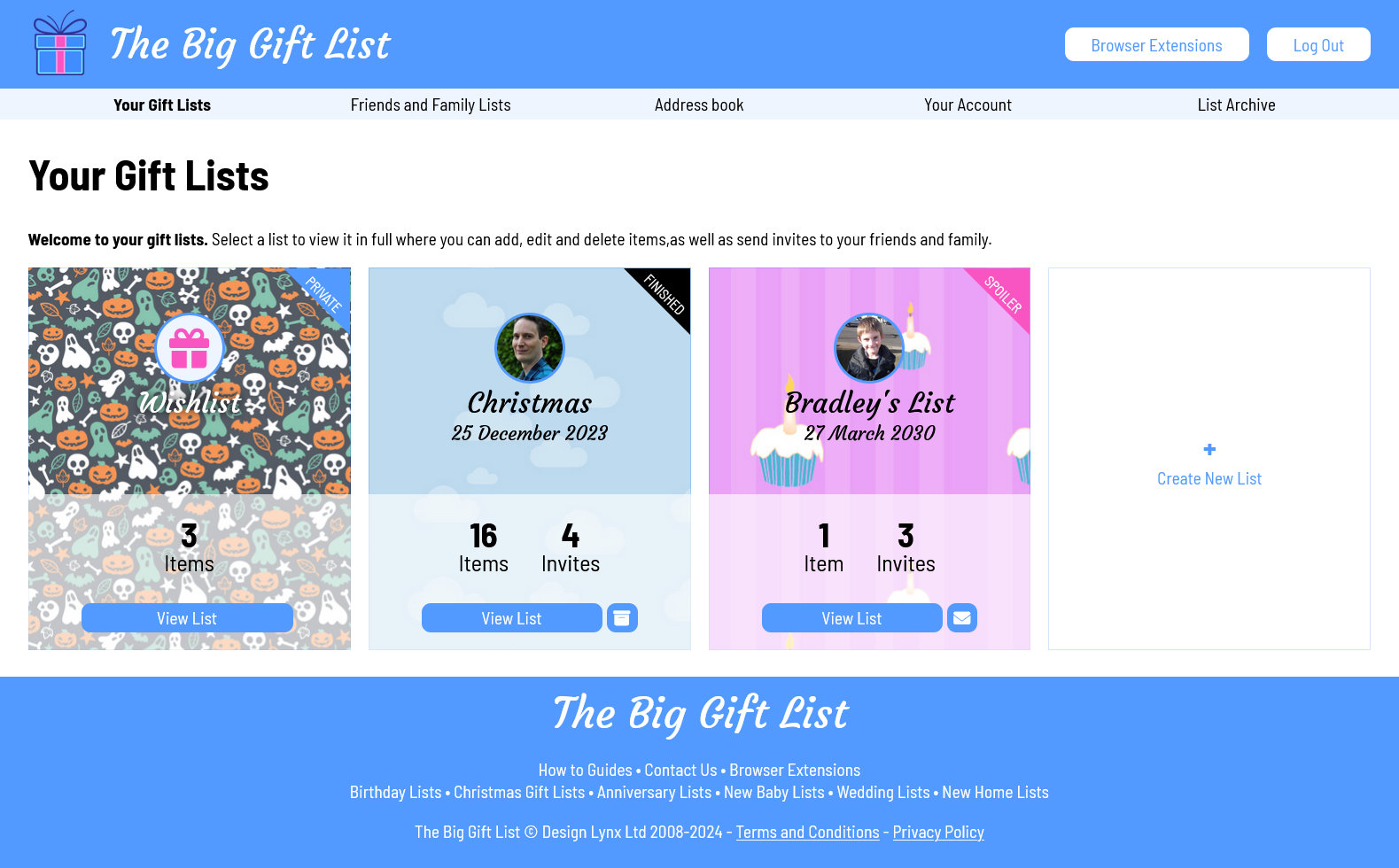 Your lists